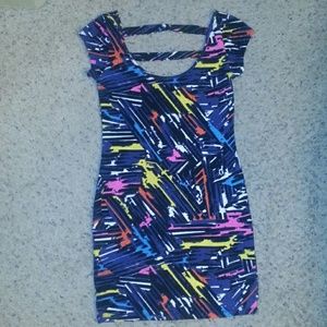 MULTI COLORED SEXY DRESS