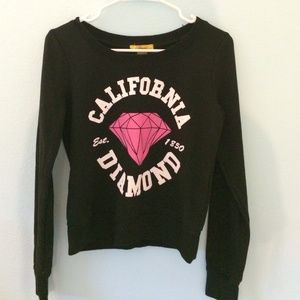 Diamond sweatshirt in black