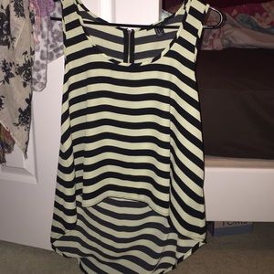 Green High Low Tank Top