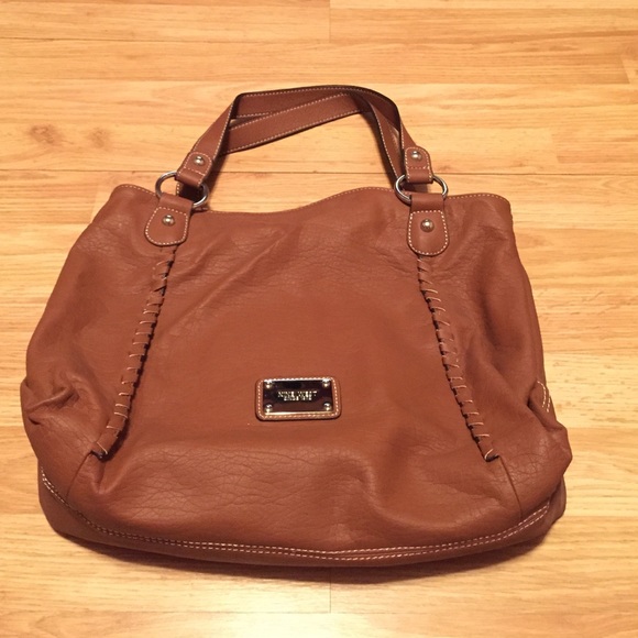 Nine West Brown Leather Tote