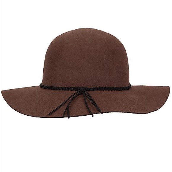 Olive & Pique Brown Wide Brim Floppy Hat