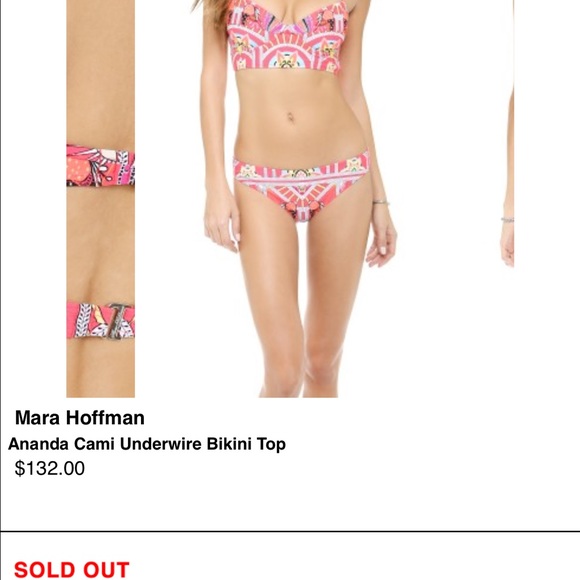 Mara Hoffman Ananda Bikini TOP ONLY