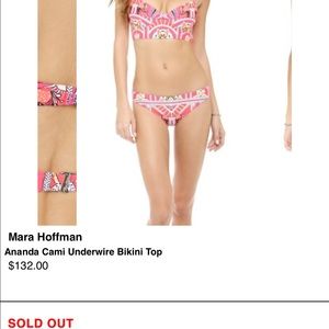 Mara Hoffman Ananda Bikini TOP ONLY