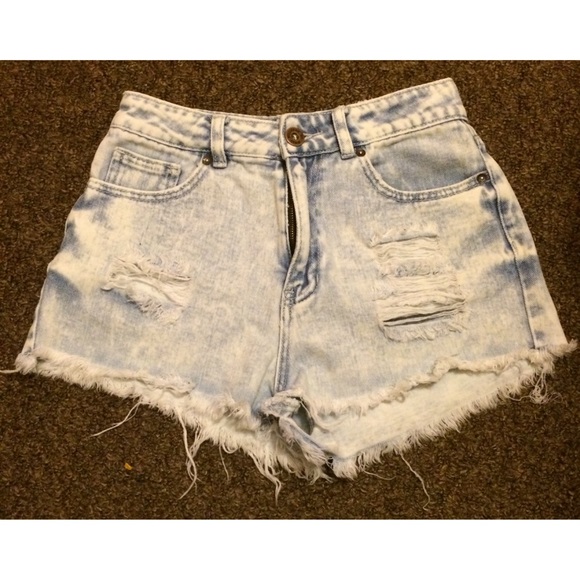 High rise shorts.