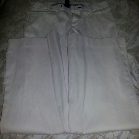 White flare pants sophisticated