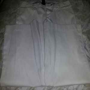 White flare pants sophisticated