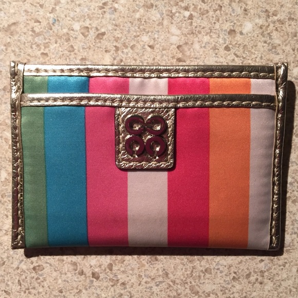 Coach Legacy Stripe Julia card case