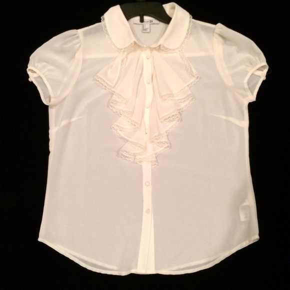Sheer White Blouse