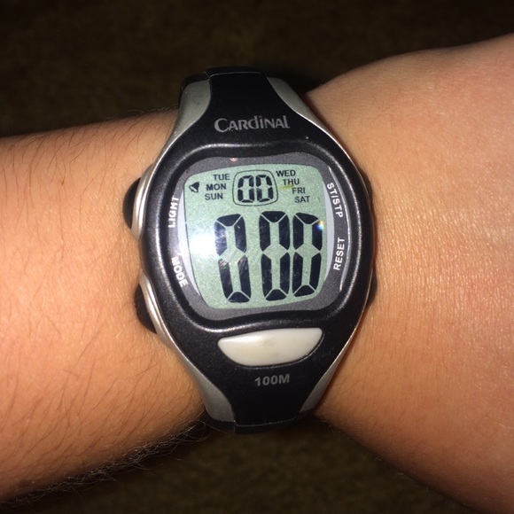 black sports watch