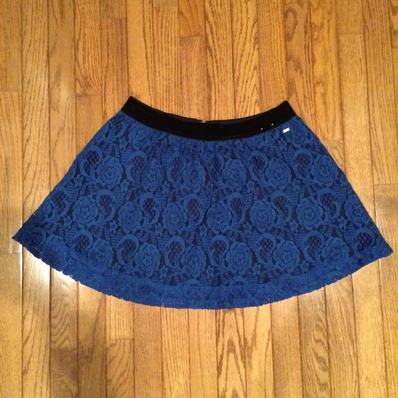 Blue Lace Skirt