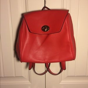 Red book bag // Orange Caramel