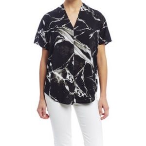 Philosophy Black and White Printed Blouse