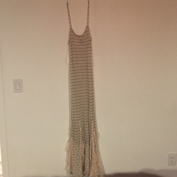 Free people maxi dress with beautiful lace.