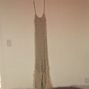 Free people maxi dress with beautiful lace.