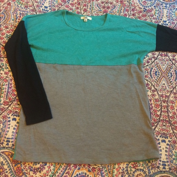 Color blocked sweater