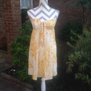 Like New Yellow Anthropologie Summer Dress 4/6/8