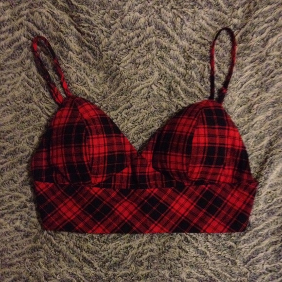 Plaid Bralette