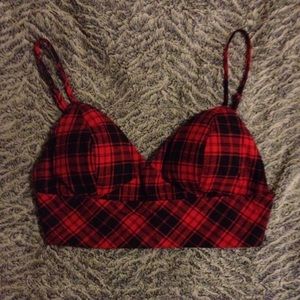 Plaid Bralette