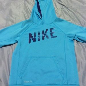 Blue and Purple Nike Sweater