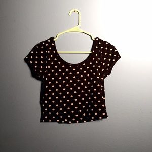 Polka dot crop top
