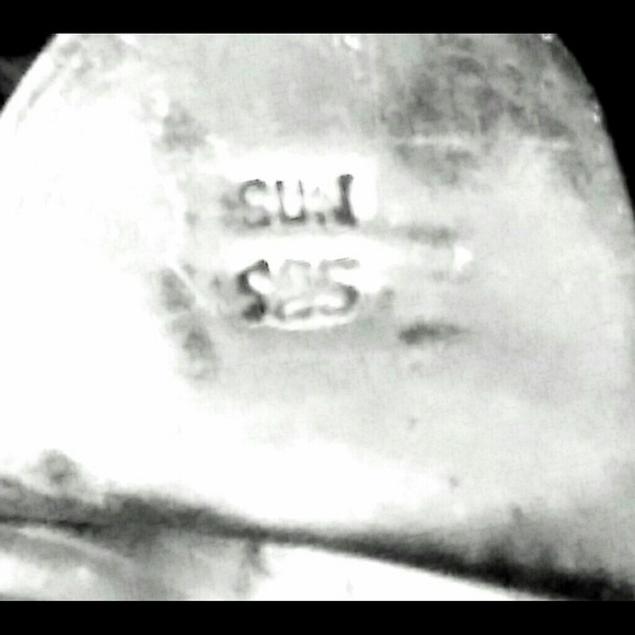 ❌SOLD Rare Vintage Blue Sponge Coral Sterling Ring - Picture 4 of 4