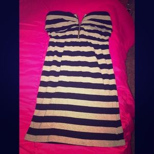 Grey and black dress!