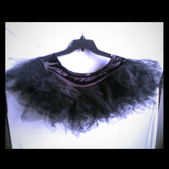black satin waist tutu