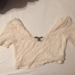 Laced forever 21 cropped top
