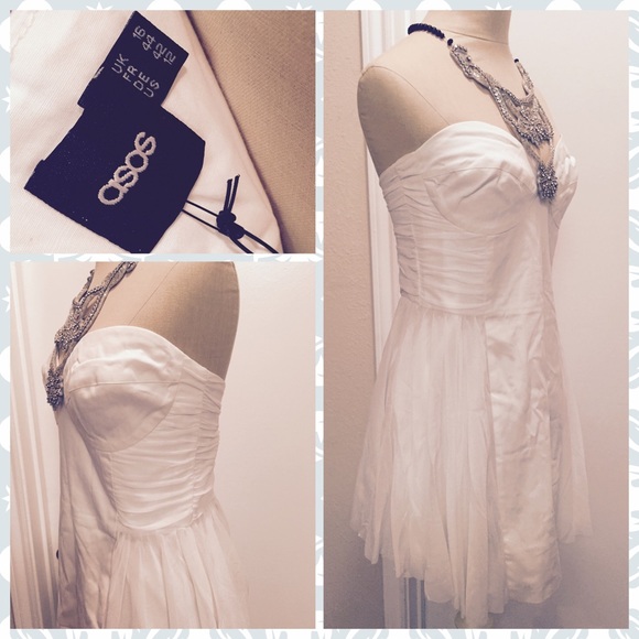 🌈 KEEPING! Gorgeous Asos Cream Skater Dress 🌈 - Picture 4 of 4