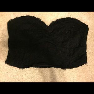 Black lace bandeau