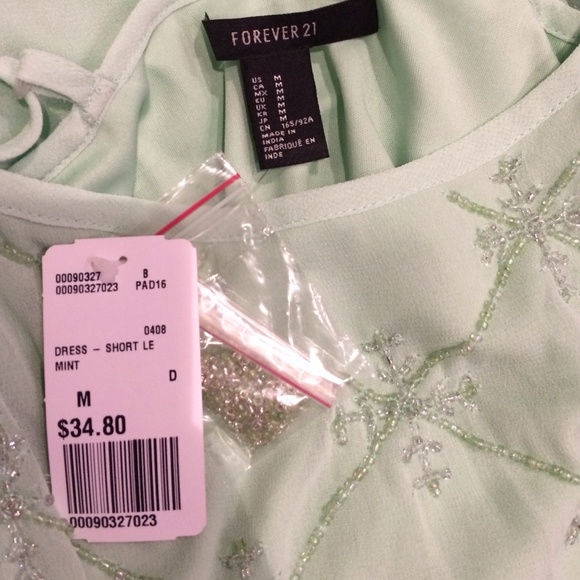 Forever 21 Mint Dress Size M - Picture 2 of 2
