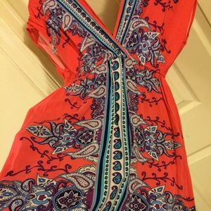 NWOT bold printed dress