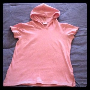 Cap sleeve hooded shirt in great condition