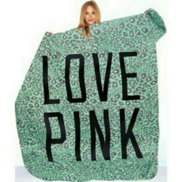 Pink Victoria's Secret stadium throw