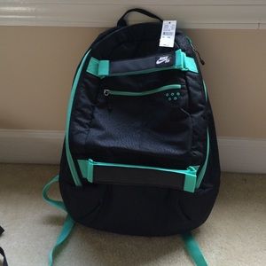 Nike SB Black and Teal Backpack