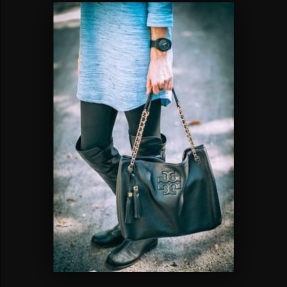 Tory Burch Thea Chain Shoulder Slouchy Tote