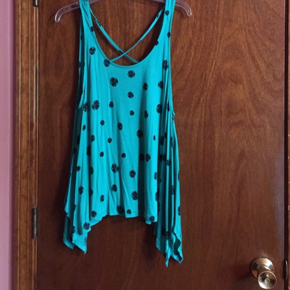 Green and black top