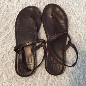 Brown Hollister sandals
