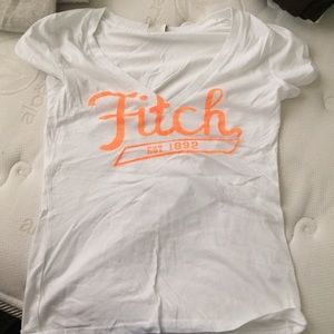 Abercrombie White V-Neck Shirt