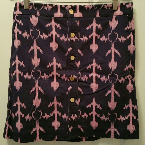 C Wonder Navy / Light Pink Chino Skirt Size 10 - Picture 1 of 4