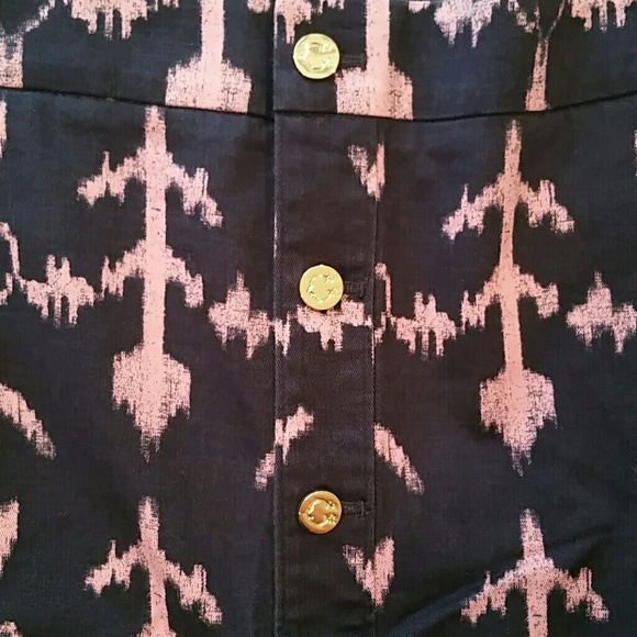 C Wonder Navy / Light Pink Chino Skirt Size 10 - Picture 4 of 4