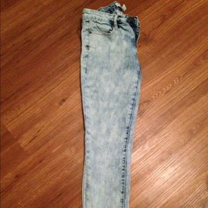 Forever 21 acid wash jeans