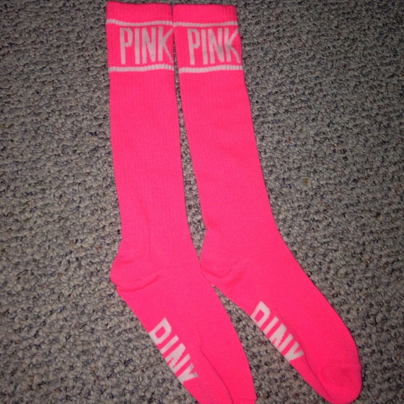 neon pink socks