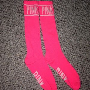 neon pink socks