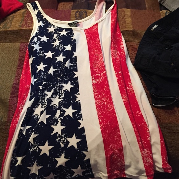 American flag tank. Very comfy