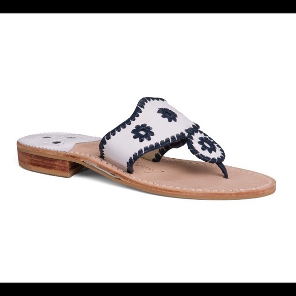 BNWT white and navy Jack Rogers