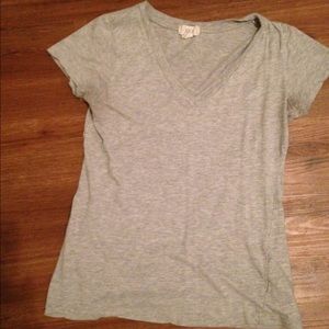 Forever 21 v neck gray t shirt