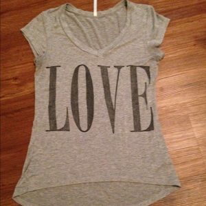 Ocasion love high low t shirt