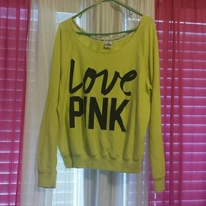 Pink off the shoulder sweater