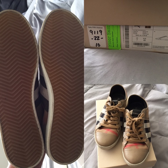 SOLD**Burberry sneakers - Picture 4 of 4